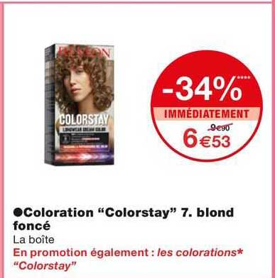 coloration "colorstay" 7. blond foncé
