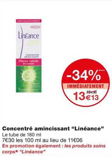concentré amincissant "linéance"