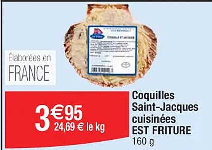 coquilles saint-jacques cuisinées est friture
