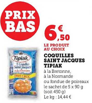 coquilles saint jacques tipiak