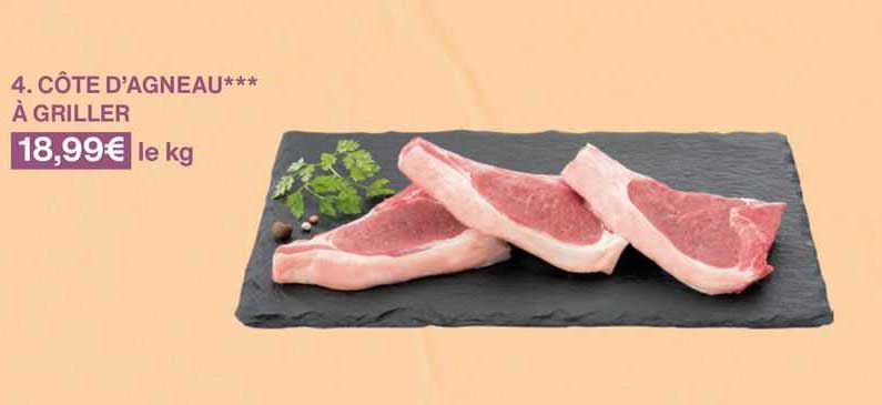 côtes d'agneau à griller el kg