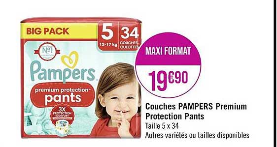 Couches Pampers Premium Protection Pants
