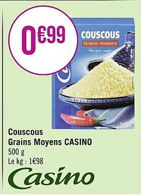 couscous grains moyens casino