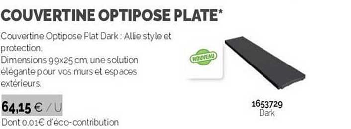 couvertine optipose plate