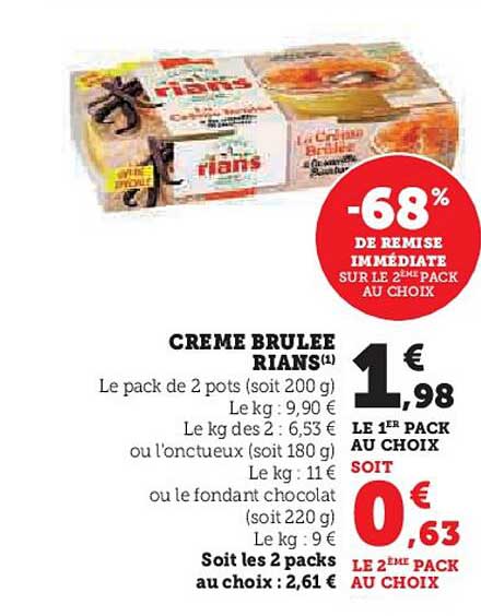 crème brulée rians