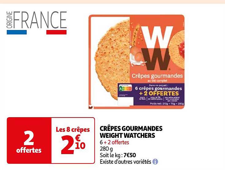 crêpes gourmandes weight watchers