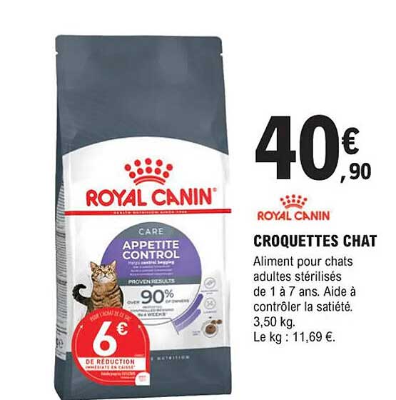 croquettes chat royal canin