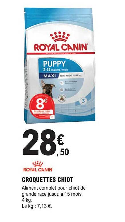 croquettes chiot royal canin
