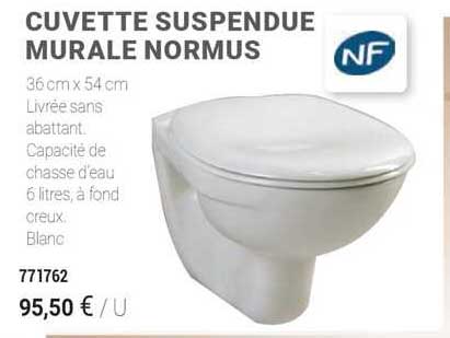 cuvette suspendue murale normus