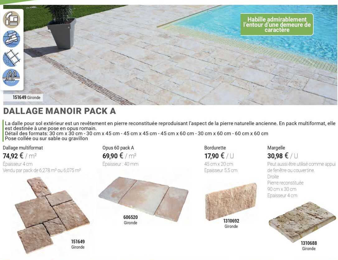 dallage manoir pack a