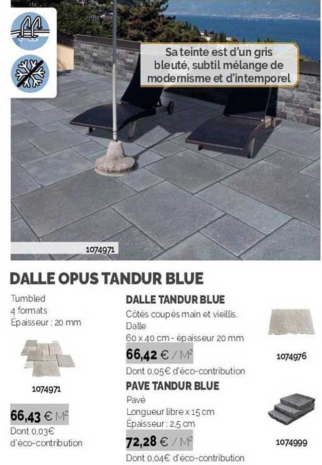 dalle opus tandur blue