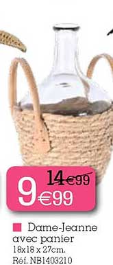dame-jeanne avec panier