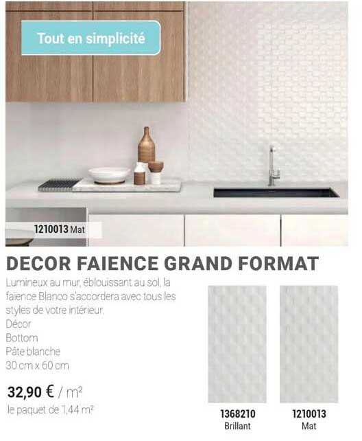 décor faïence grand format