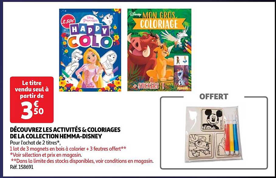 découvrez les activités & coloriages de la collection hemma-disney