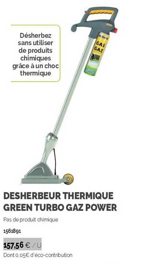 desherbeur thermique green turbo gaz power