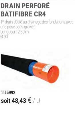 drain perforé batifibre cr4