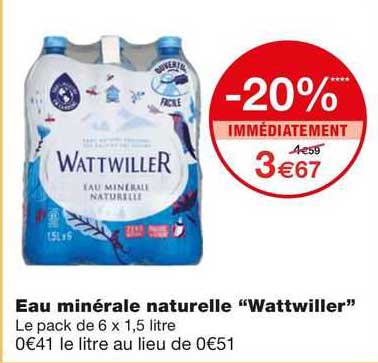 Eau Minérale Naturelle "wattwiller"
