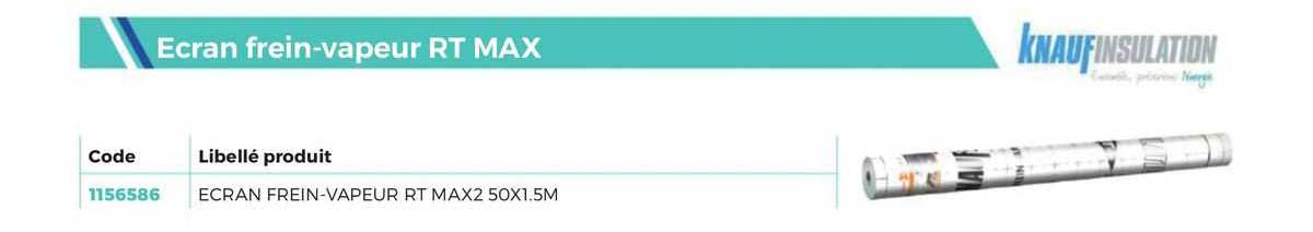 ecran frein-vapeur rt max knauf insulation