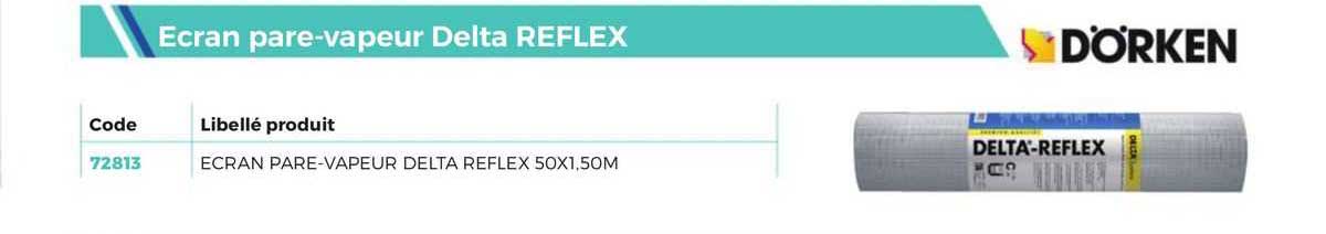 écran pare-vapeur delta reflex dörken