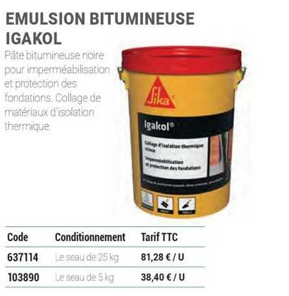 emulsion bitumineuse igakol