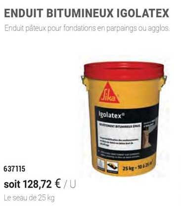 enduit bitumineux igolatex sika