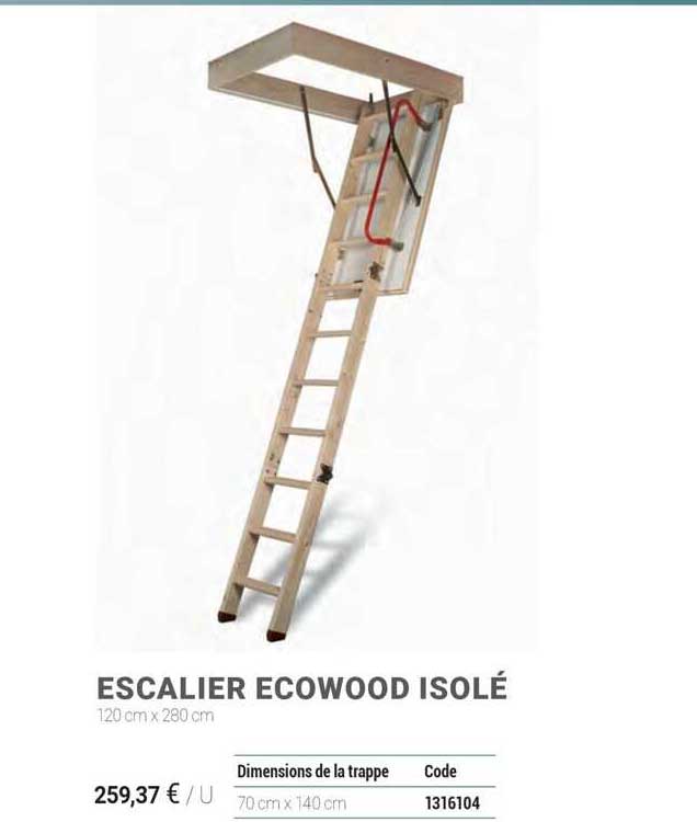escalier ecowood isolé