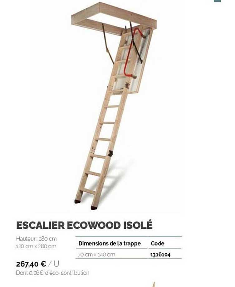 escalier ecowood isolé