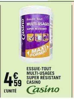 essuie-tout multi-usages super résistant casino