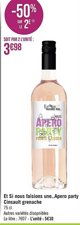 et si nous faisions une...apero party cinsault grenache