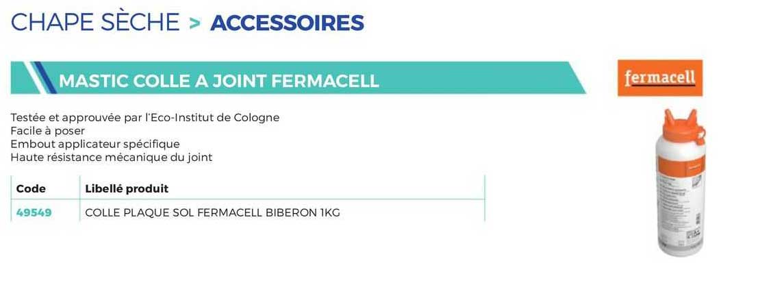 fermacell mastic colle à joint