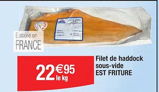 filet de haddock sous-vide est friture