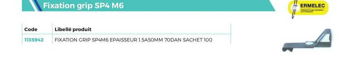 fixation grips sp4 m6 ermelec