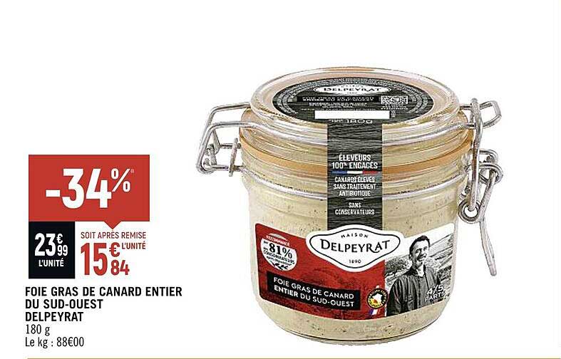 foie gras de canard entier du sud-ouest delpeyrat