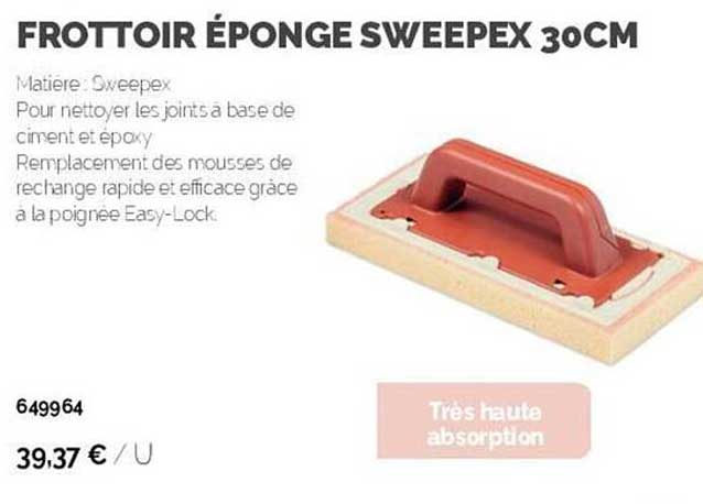 frottoir éponge sweepex 30 cm