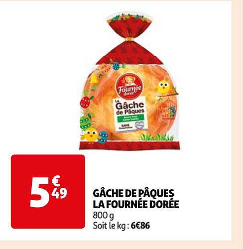 gâche de pâques la fournée dorée