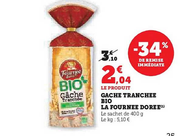 gache tranchée bio la fournée dorée