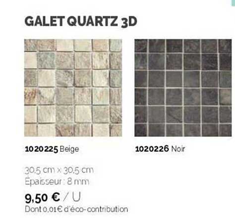 Galet Quartz 3d