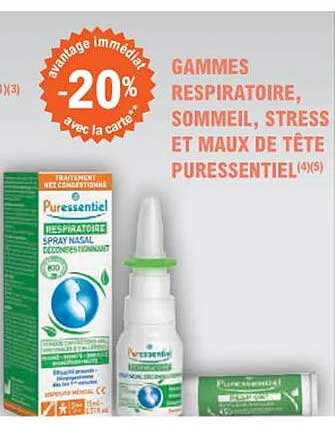 gammes respiratoire, sommeil, stress et maux de tête puressentiel