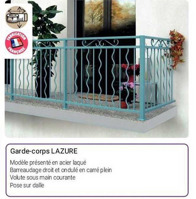 garde-corps lazure