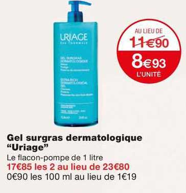 Gel Surgras Dermatologique "uriage"