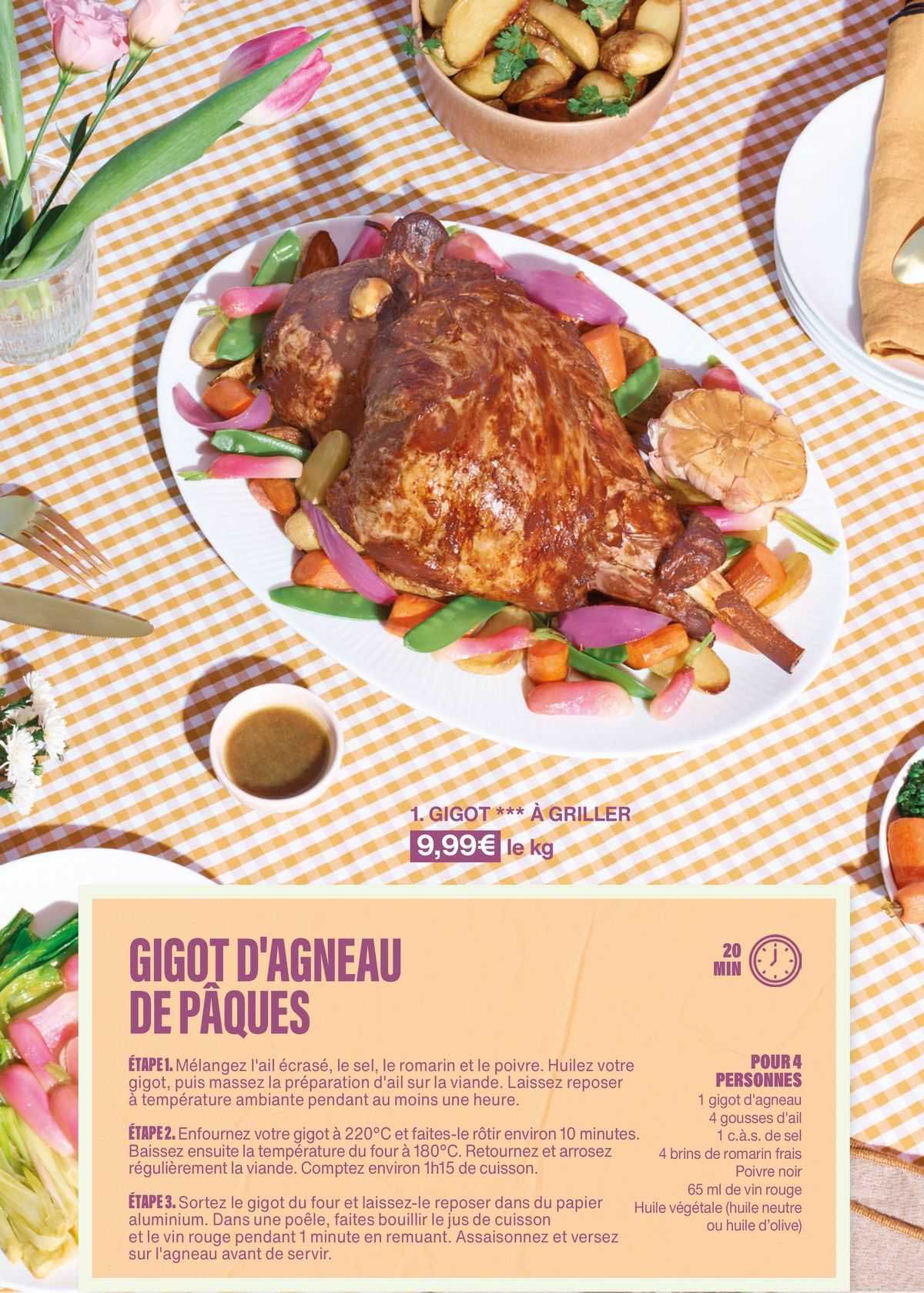 gigot d'agneau de pâques