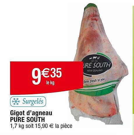gigot d'agneau pure south