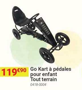 go kart à pédales pour enfant tout terrain