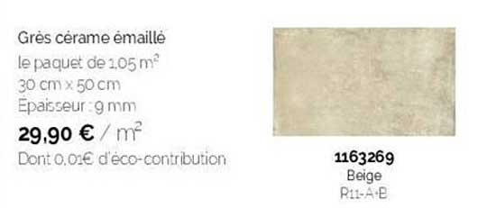 grès cérame émaillé