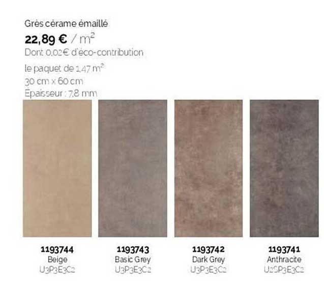 grès cérame émaillé