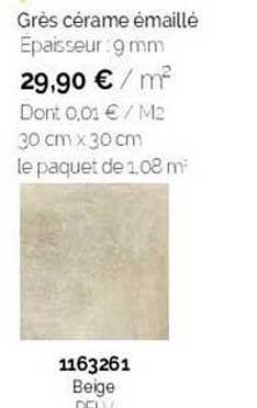 Grès Cérame émaillé