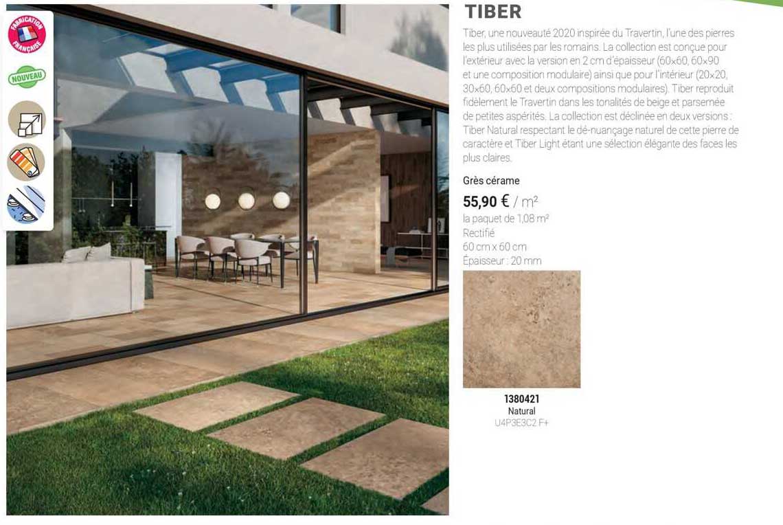 grès cérame tiber