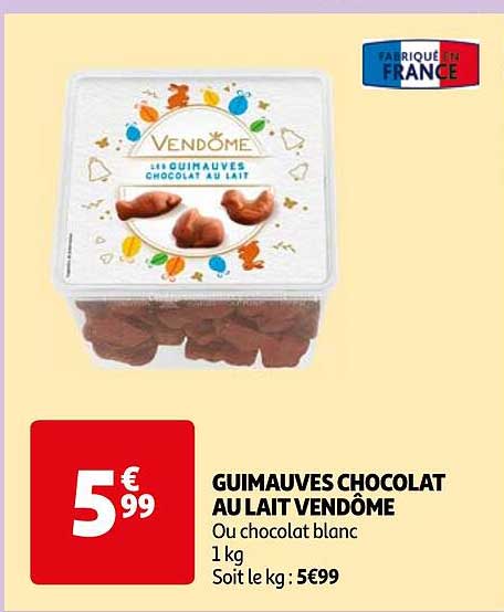 guimauves chocolat au lait vendôme