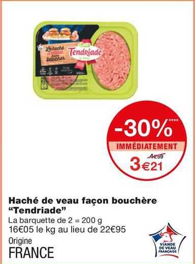 haché de veau façon bouchère "tendriade"