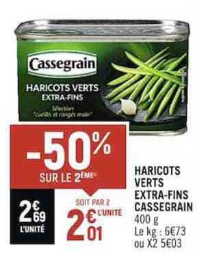 Haricots Verts Extra-fins Cassegrain